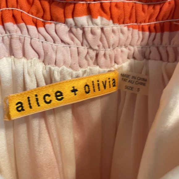 Alice and Olivia Orange and White Mini dress - Picture 3 of 7